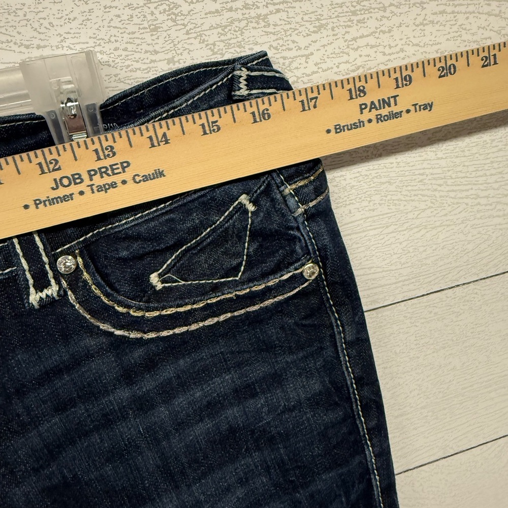 Vigoss Women's Blue the Chelsea Slim Boot Jeans size 9/10 length 33 - Picture 10 of 15